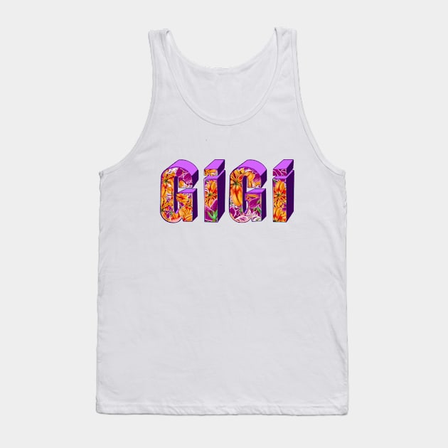 Top 10 best personalised gifts 2022  - Gigi - personalised,personalized custom name with flowers Tank Top by Artonmytee